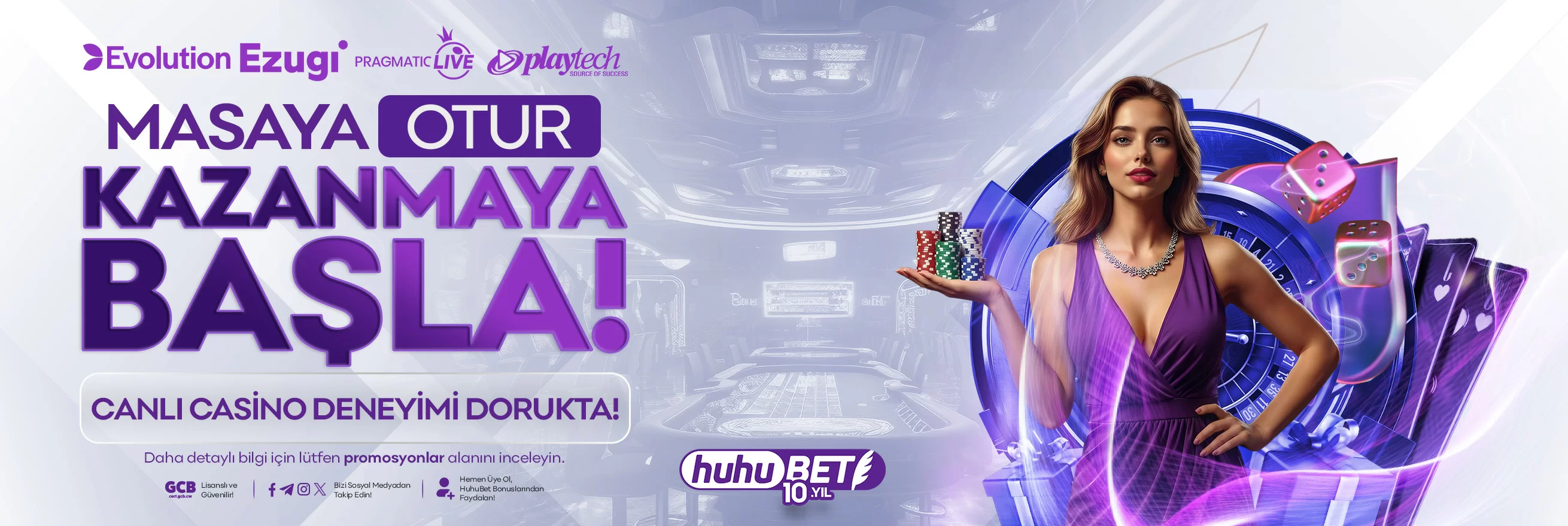 Huhubet masa deneyimi kampanya görseli