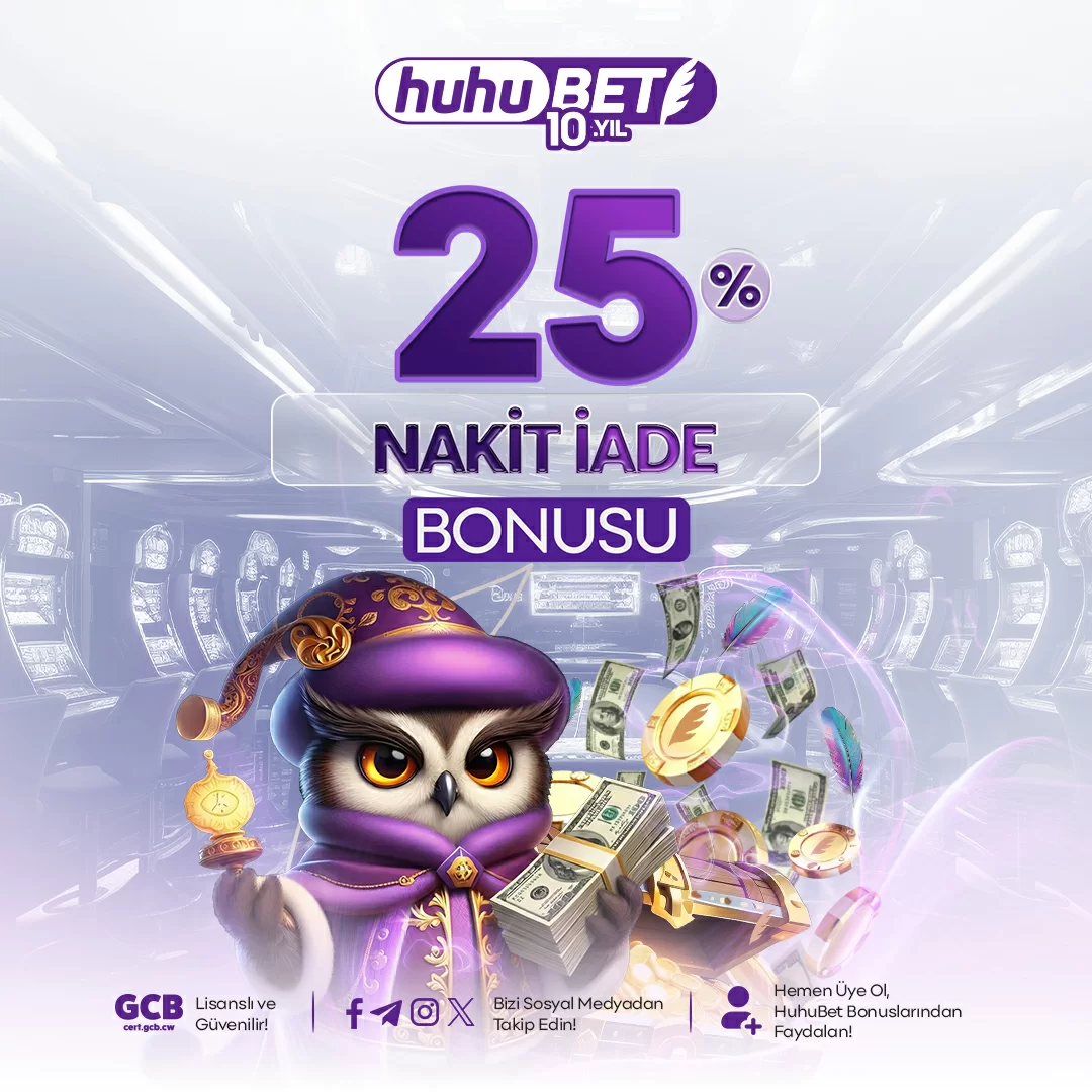 Huhubet haftalık nakit iade kampanyası